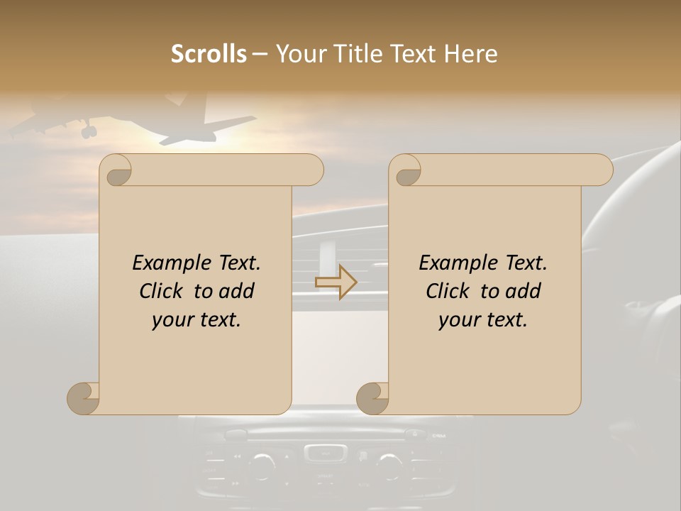 Fuggire Destinazione Sogno PowerPoint Template