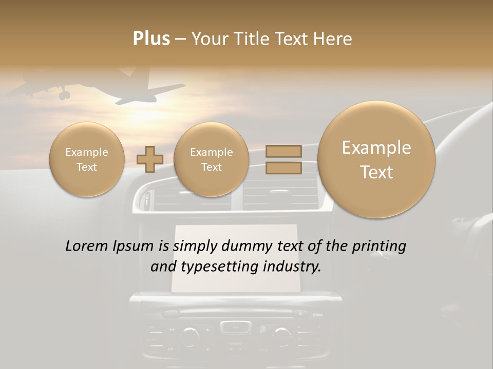 Fuggire Destinazione Sogno PowerPoint Template