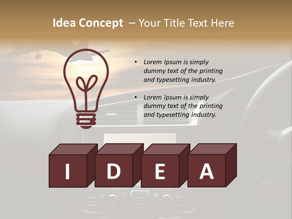 Fuggire Destinazione Sogno PowerPoint Template