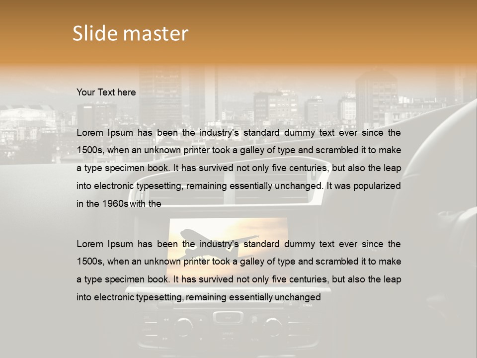 Volare Controllo Concetto PowerPoint Template