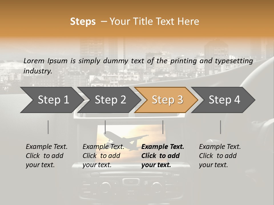 Volare Controllo Concetto PowerPoint Template