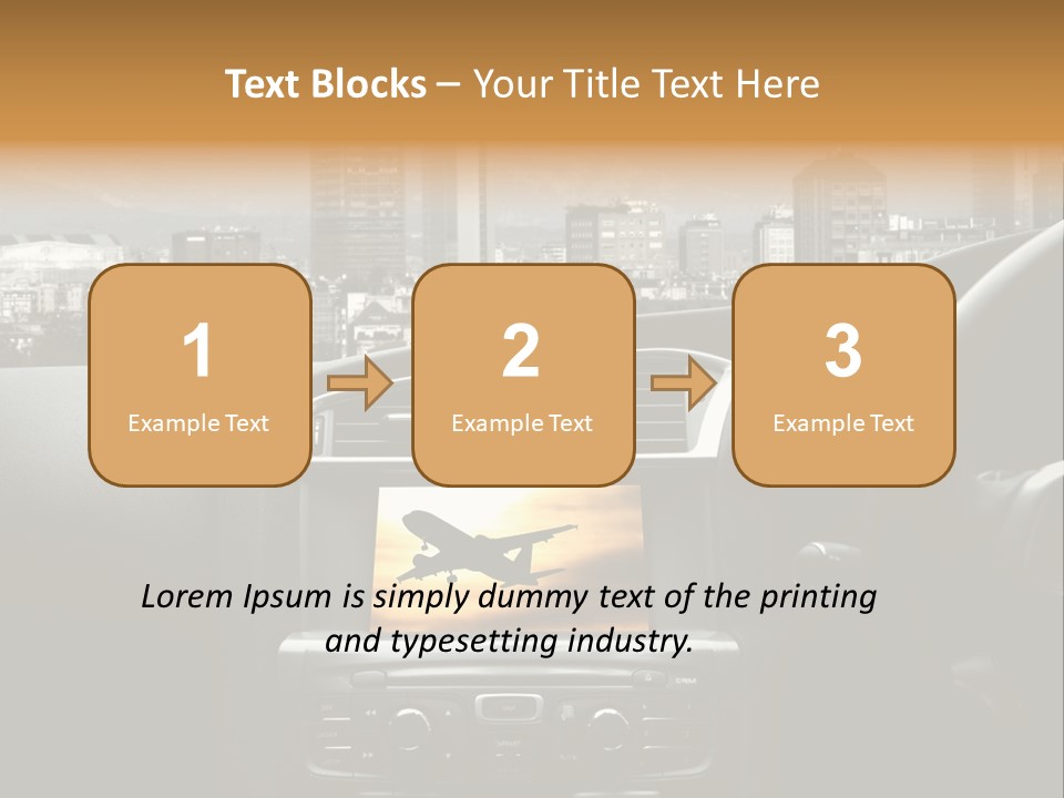 Volare Controllo Concetto PowerPoint Template