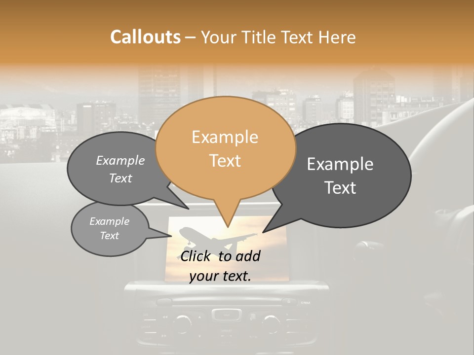 Volare Controllo Concetto PowerPoint Template
