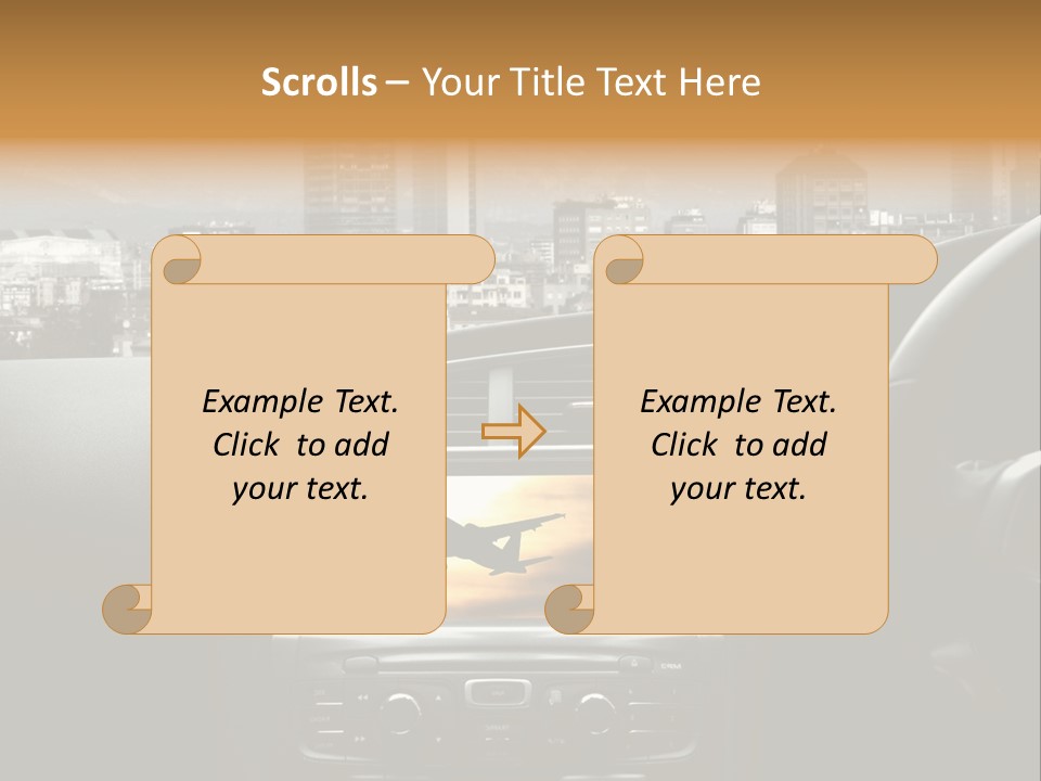 Volare Controllo Concetto PowerPoint Template