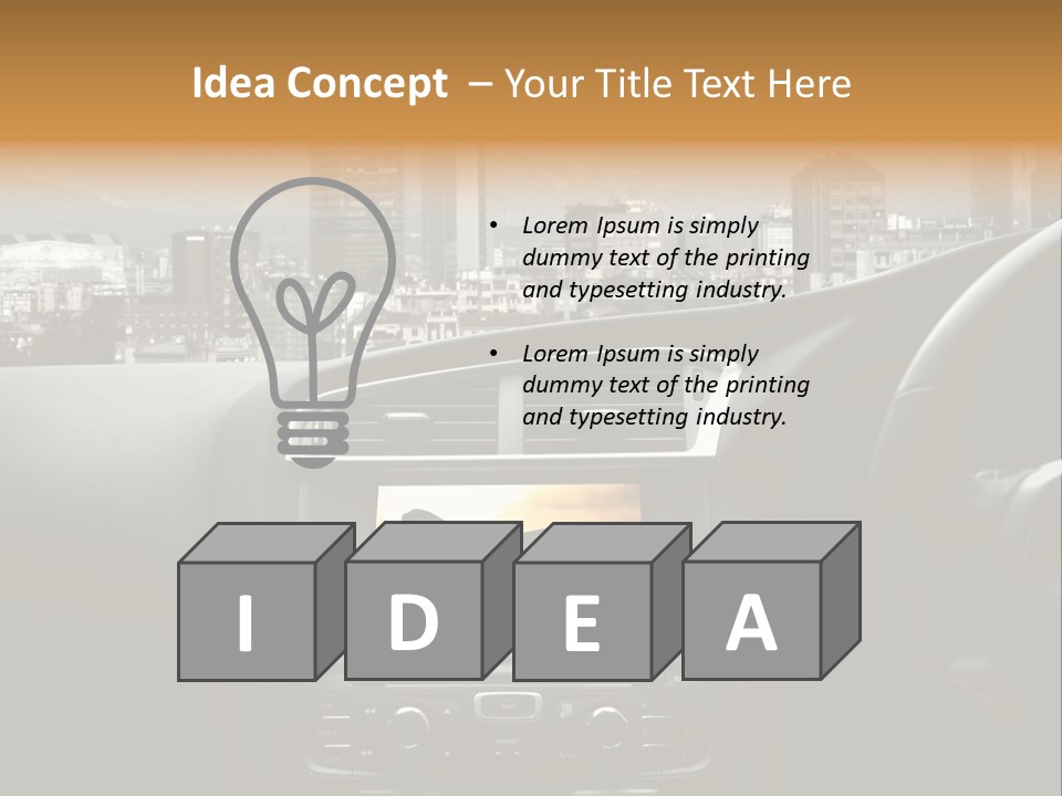 Volare Controllo Concetto PowerPoint Template