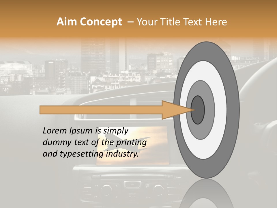 Volare Controllo Concetto PowerPoint Template