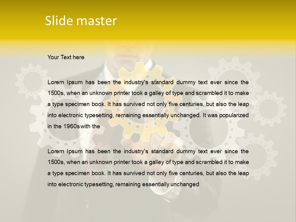 Industrial Mechanics Display PowerPoint Template