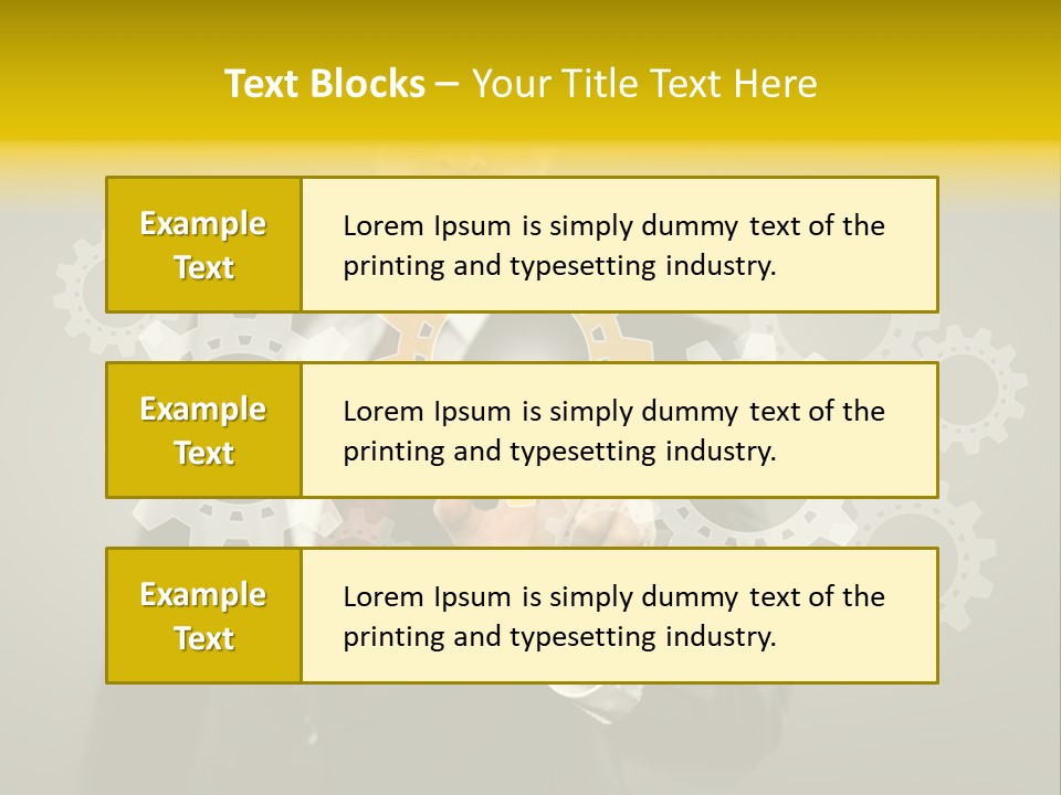 Industrial Mechanics Display PowerPoint Template