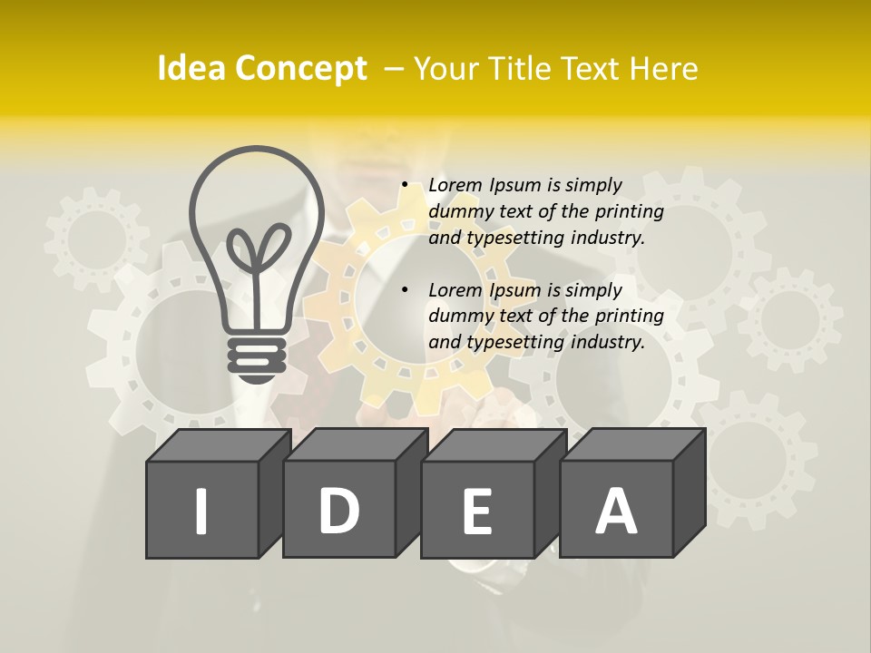 Industrial Mechanics Display PowerPoint Template