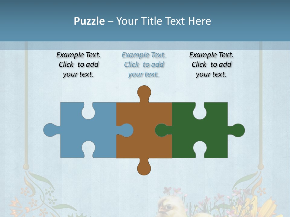Niebieski Wiosna Fantasy PowerPoint Template