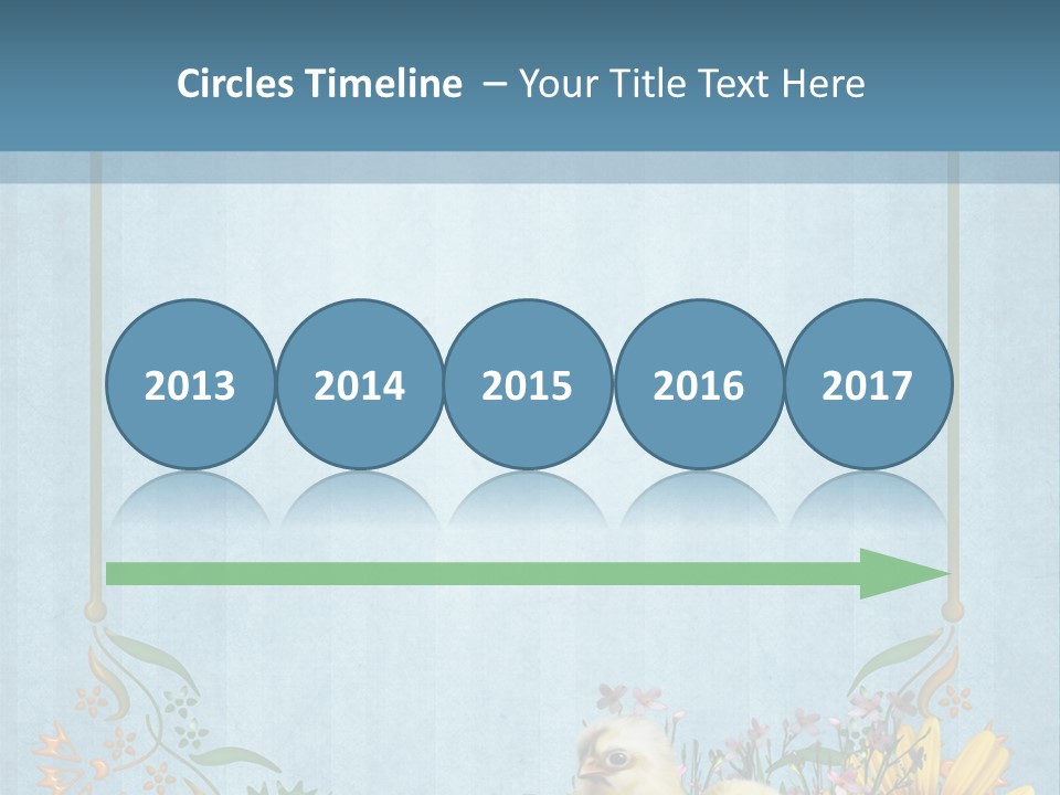 Niebieski Wiosna Fantasy PowerPoint Template
