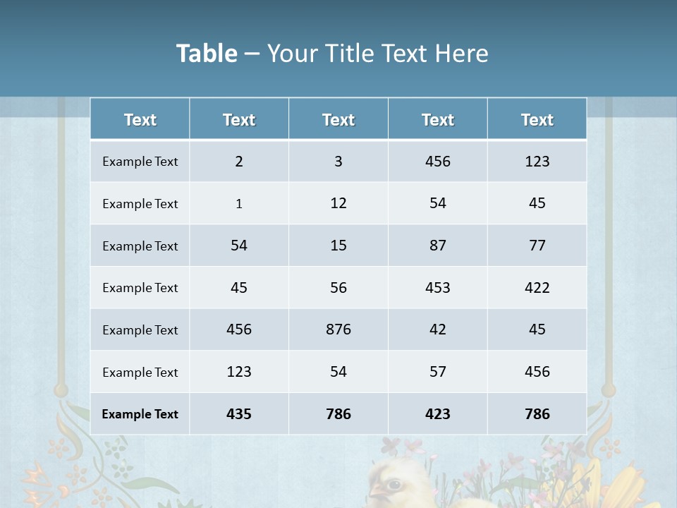 Niebieski Wiosna Fantasy PowerPoint Template