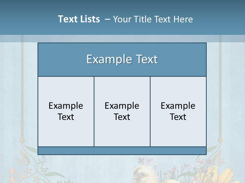 Niebieski Wiosna Fantasy PowerPoint Template