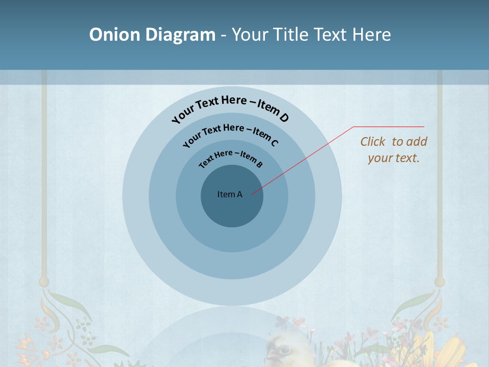 Niebieski Wiosna Fantasy PowerPoint Template