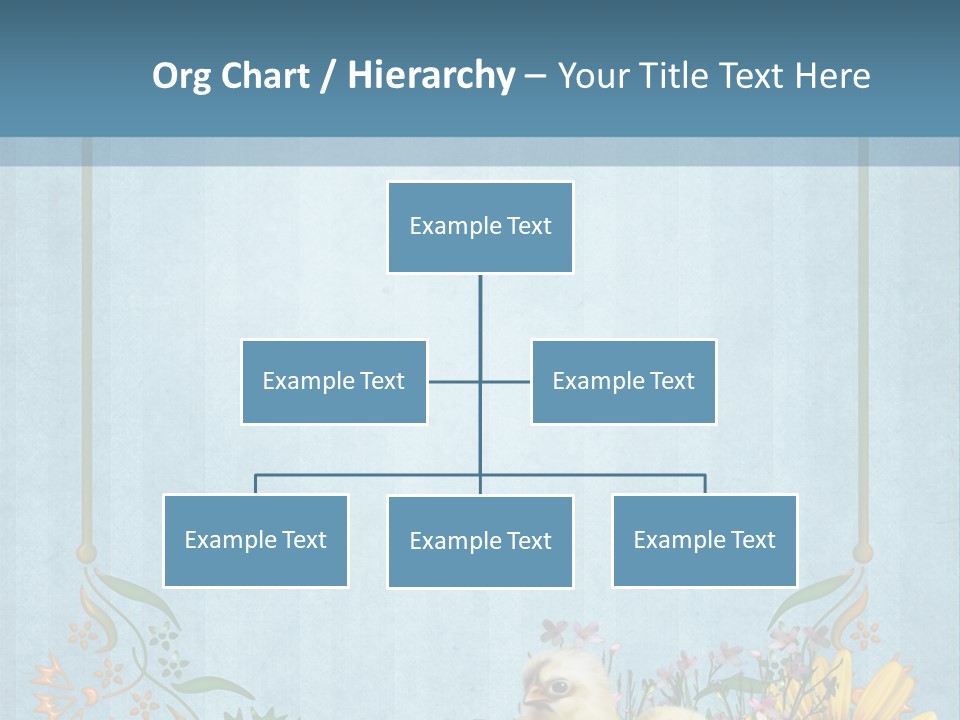 Niebieski Wiosna Fantasy PowerPoint Template