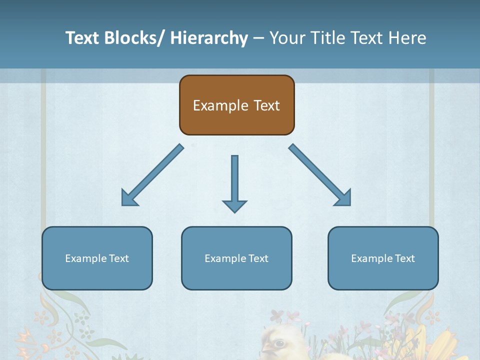 Niebieski Wiosna Fantasy PowerPoint Template