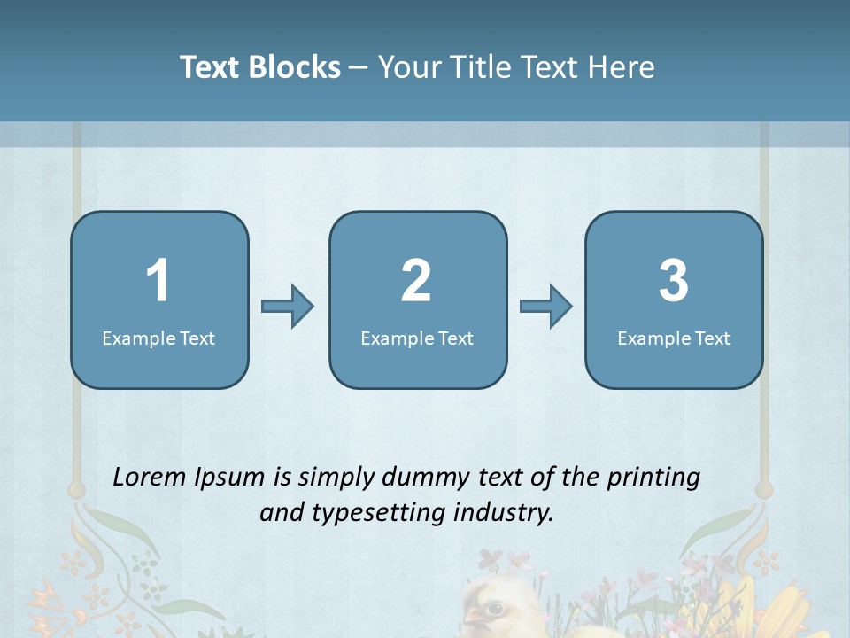Niebieski Wiosna Fantasy PowerPoint Template