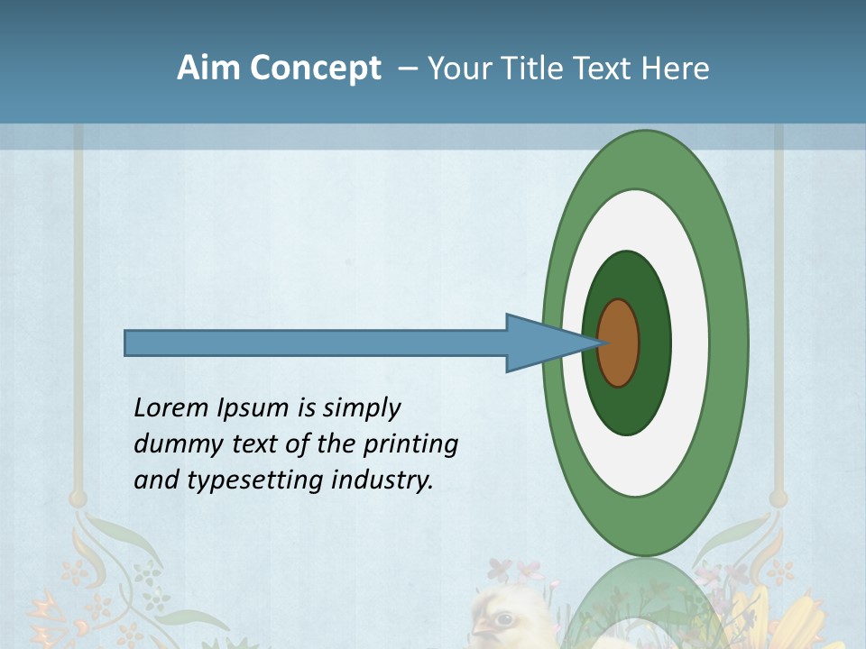 Niebieski Wiosna Fantasy PowerPoint Template