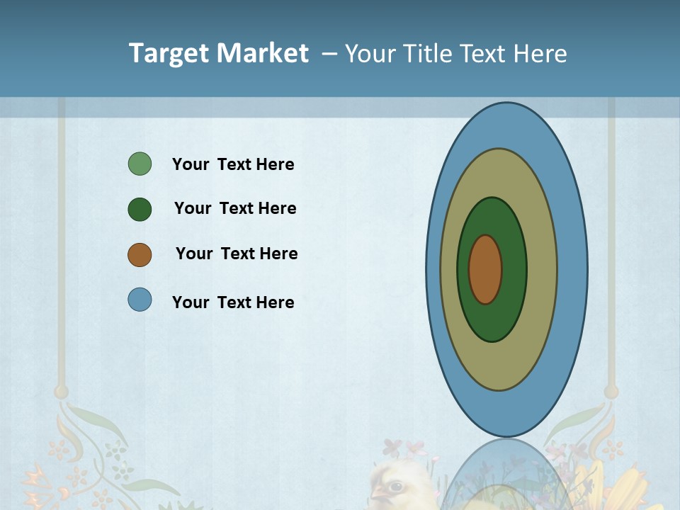 Niebieski Wiosna Fantasy PowerPoint Template