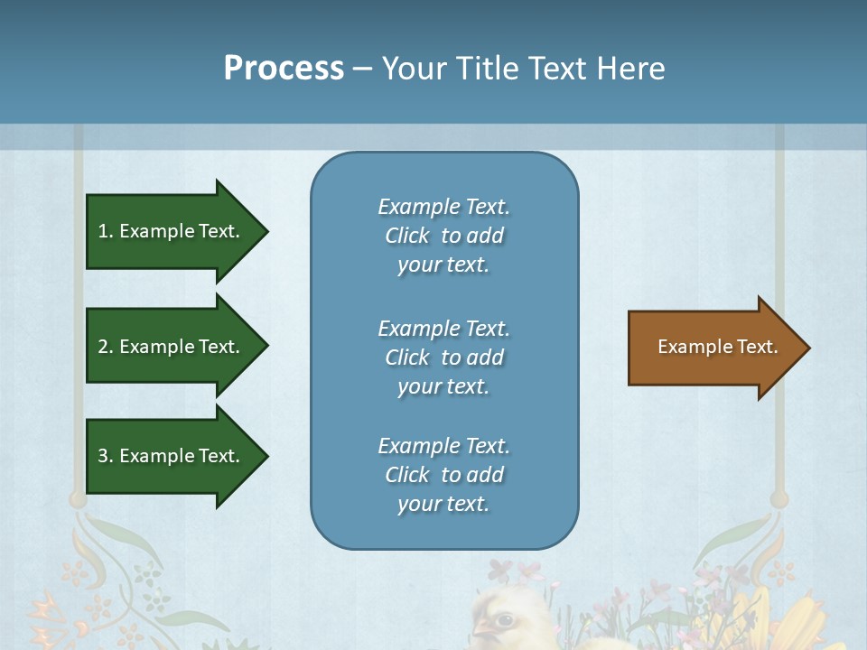 Niebieski Wiosna Fantasy PowerPoint Template
