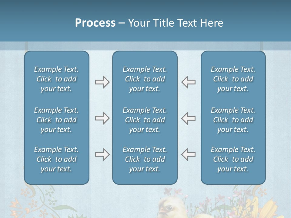 Niebieski Wiosna Fantasy PowerPoint Template