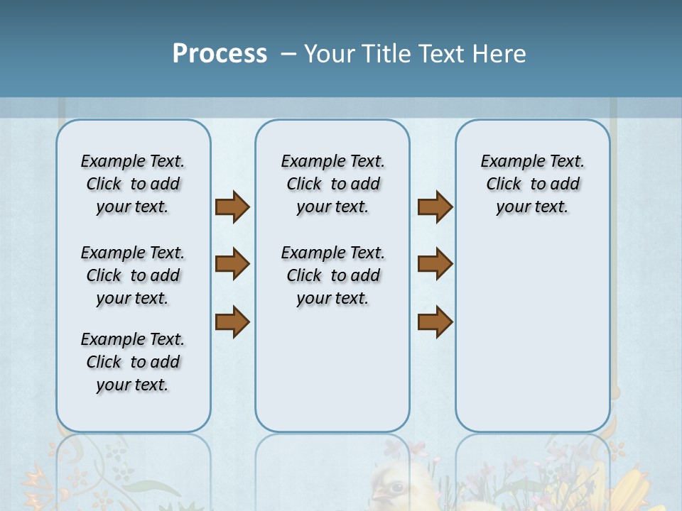 Niebieski Wiosna Fantasy PowerPoint Template
