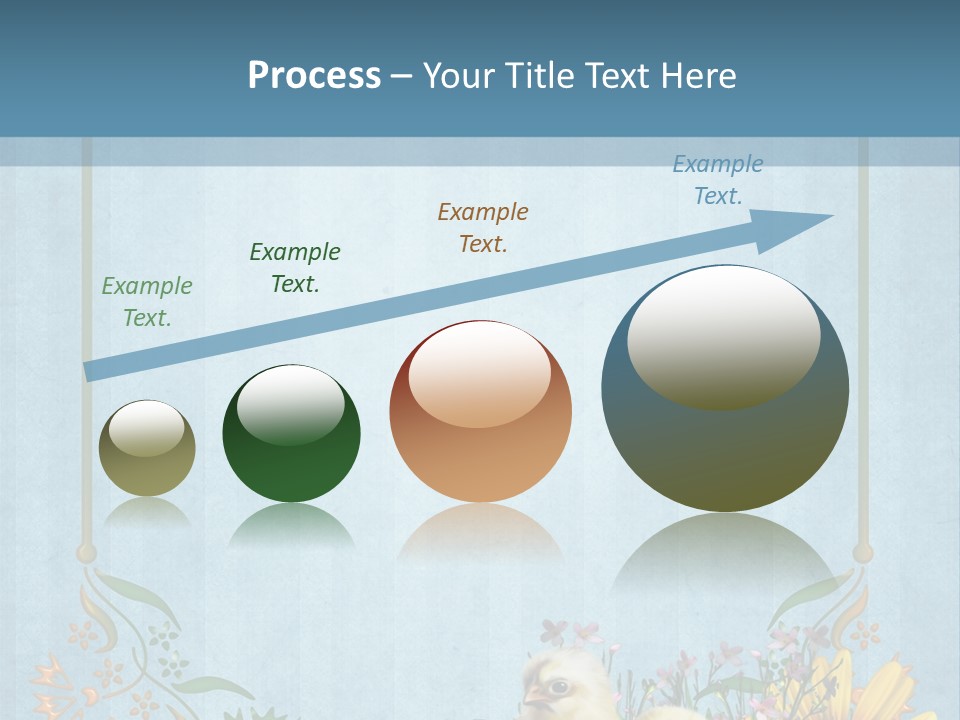 Niebieski Wiosna Fantasy PowerPoint Template