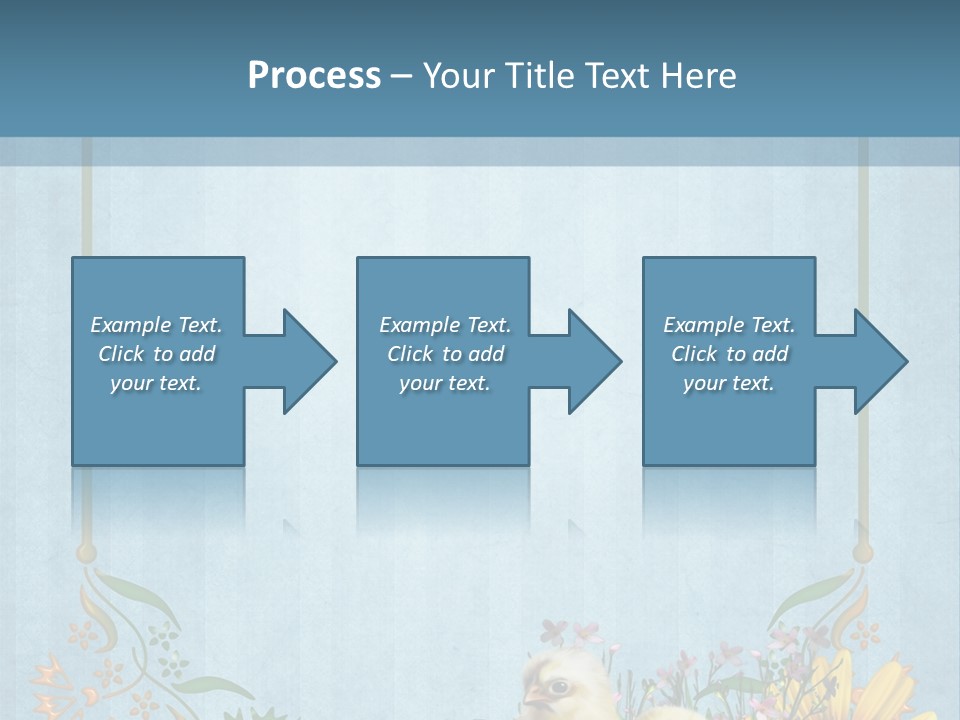 Niebieski Wiosna Fantasy PowerPoint Template