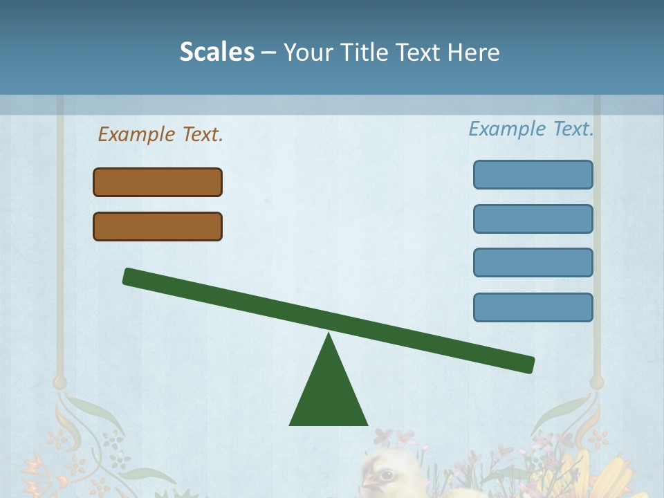 Niebieski Wiosna Fantasy PowerPoint Template