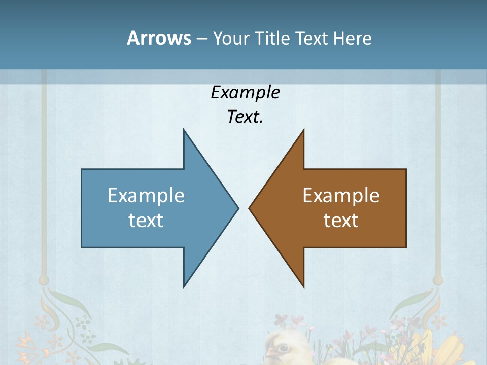 Niebieski Wiosna Fantasy PowerPoint Template
