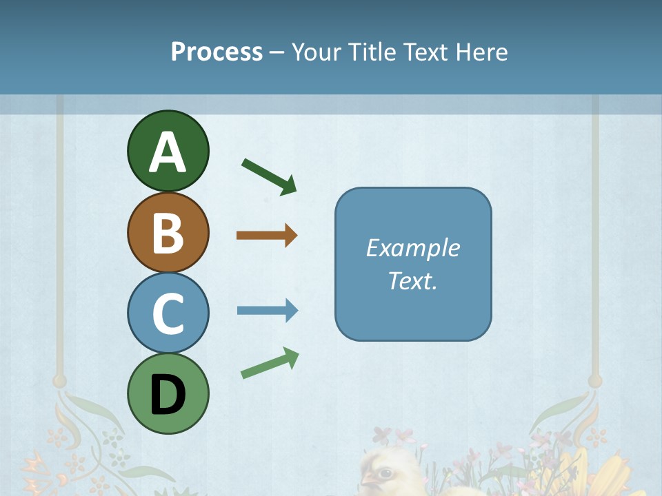Niebieski Wiosna Fantasy PowerPoint Template