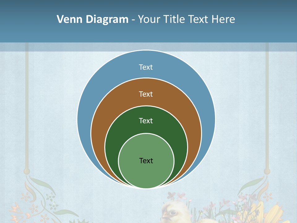Niebieski Wiosna Fantasy PowerPoint Template