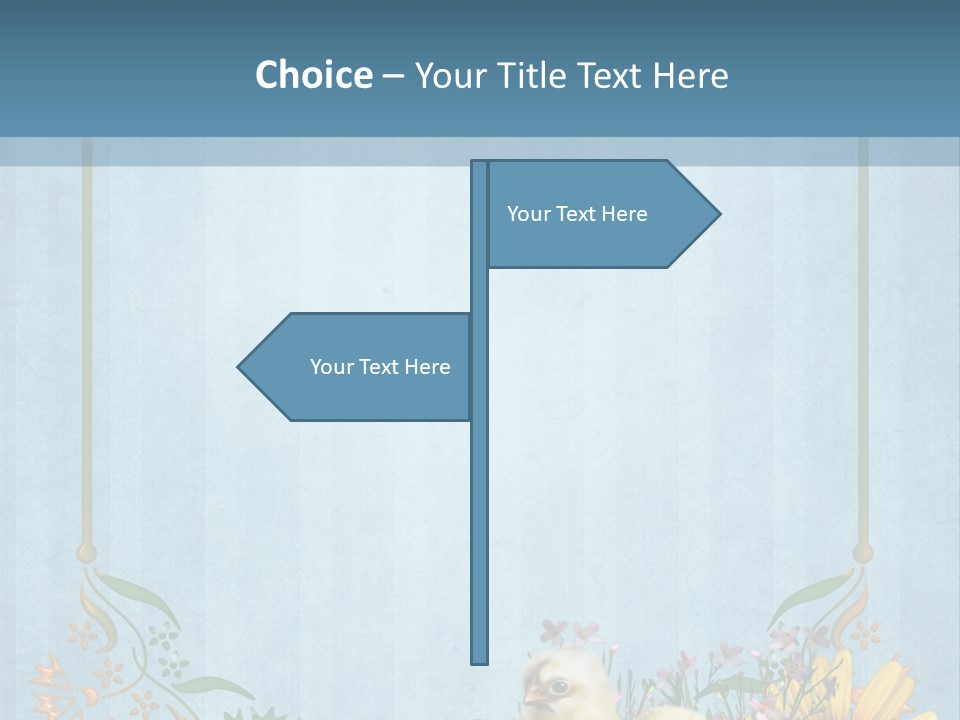 Niebieski Wiosna Fantasy PowerPoint Template