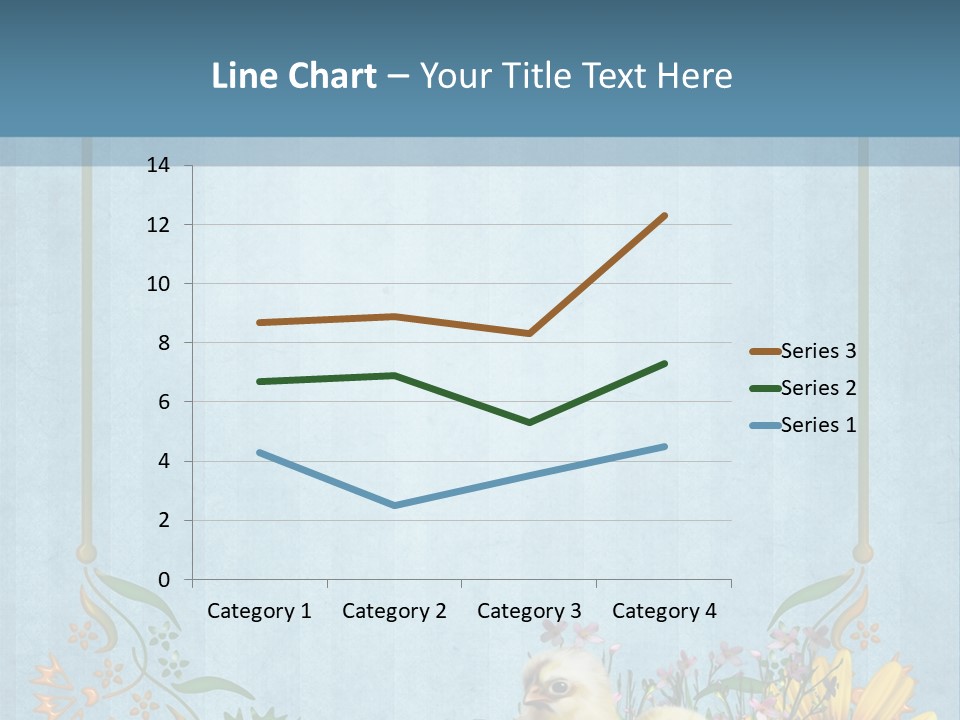 Niebieski Wiosna Fantasy PowerPoint Template
