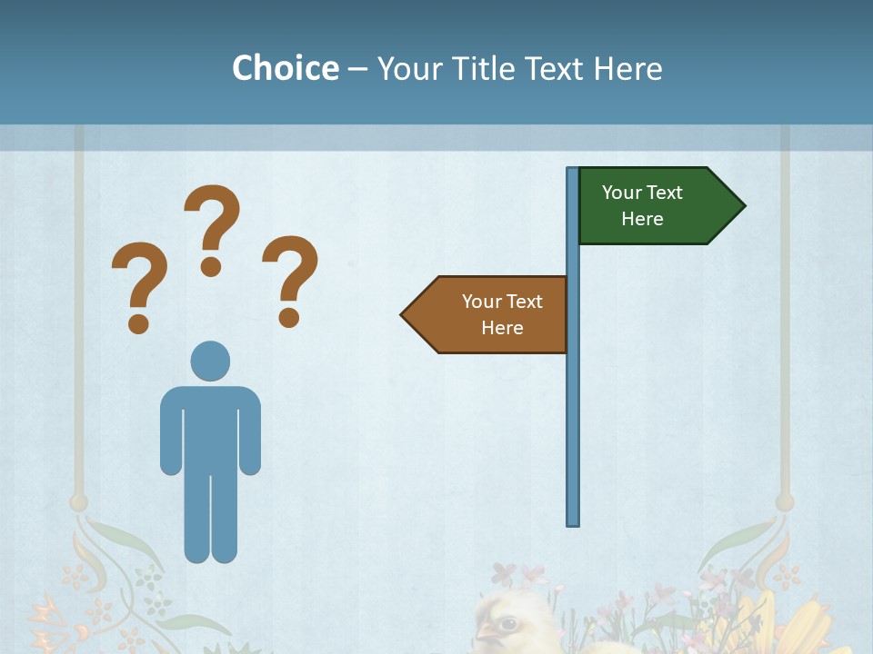 Niebieski Wiosna Fantasy PowerPoint Template