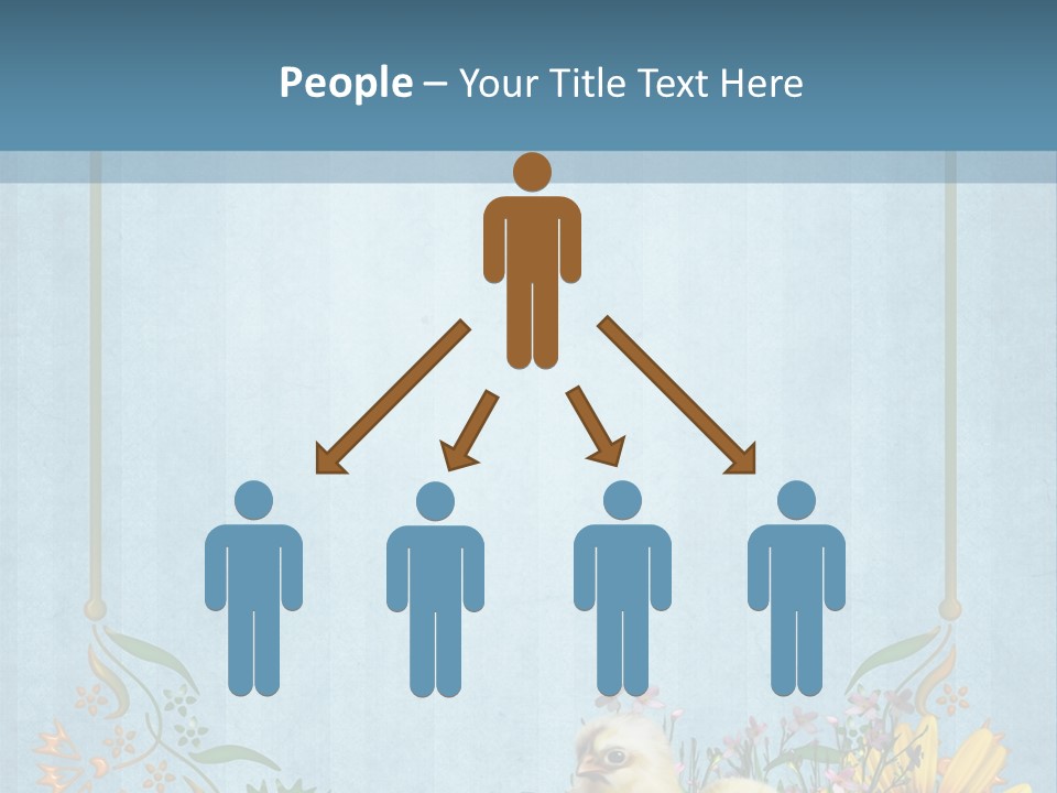 Niebieski Wiosna Fantasy PowerPoint Template