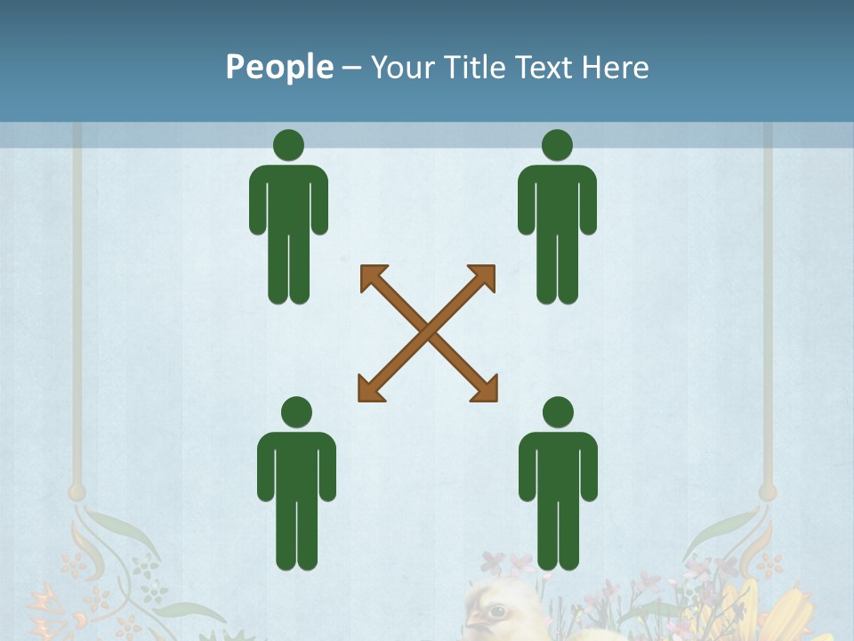 Niebieski Wiosna Fantasy PowerPoint Template