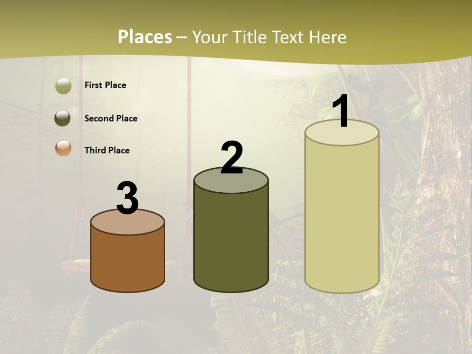 Ilustracja Noc Drewniany PowerPoint Template