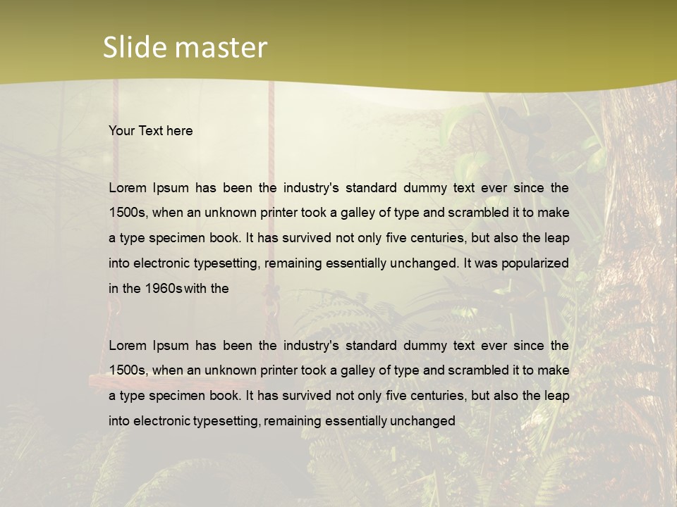 Ilustracja Noc Drewniany PowerPoint Template