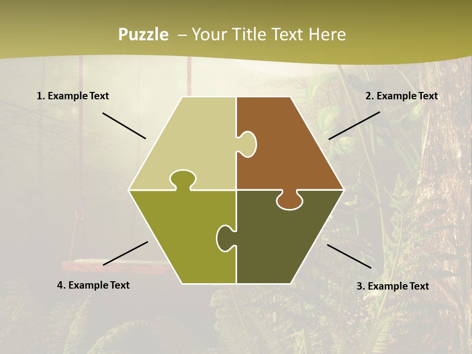 Ilustracja Noc Drewniany PowerPoint Template