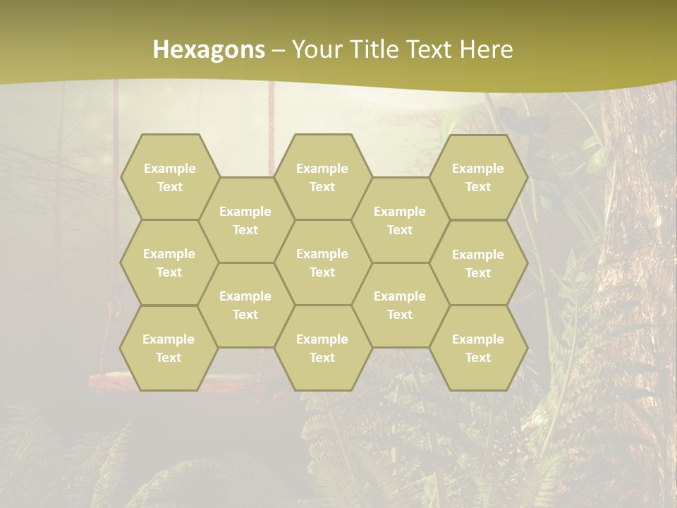 Ilustracja Noc Drewniany PowerPoint Template