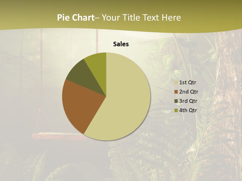 Ilustracja Noc Drewniany PowerPoint Template