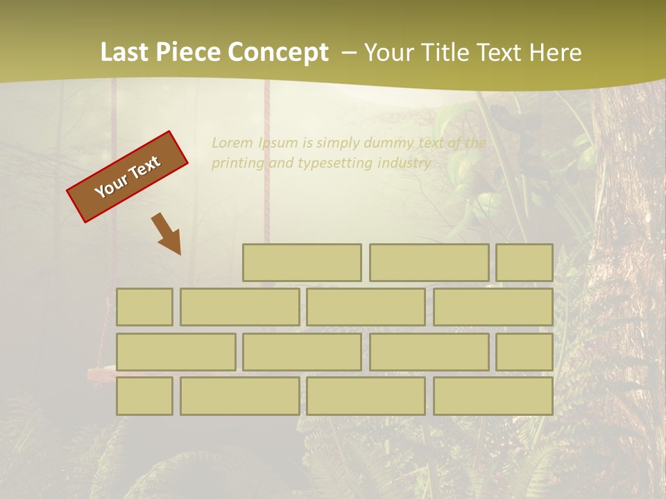 Ilustracja Noc Drewniany PowerPoint Template