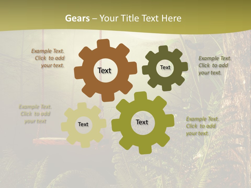 Ilustracja Noc Drewniany PowerPoint Template