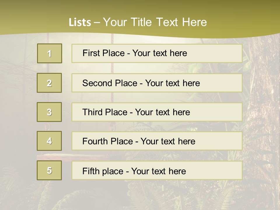 Ilustracja Noc Drewniany PowerPoint Template