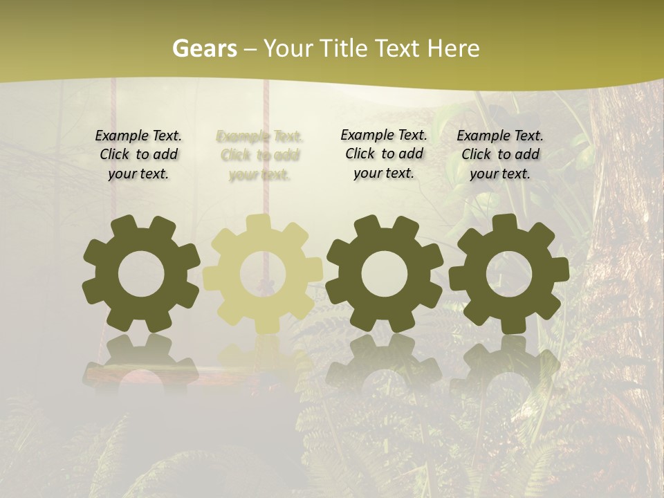 Ilustracja Noc Drewniany PowerPoint Template