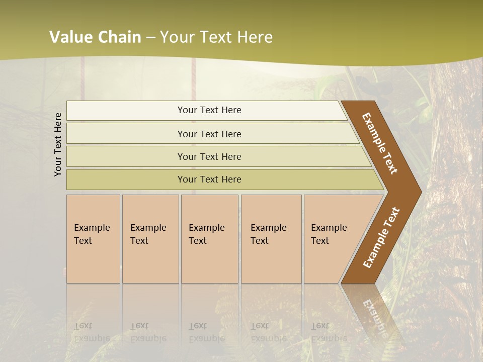 Ilustracja Noc Drewniany PowerPoint Template