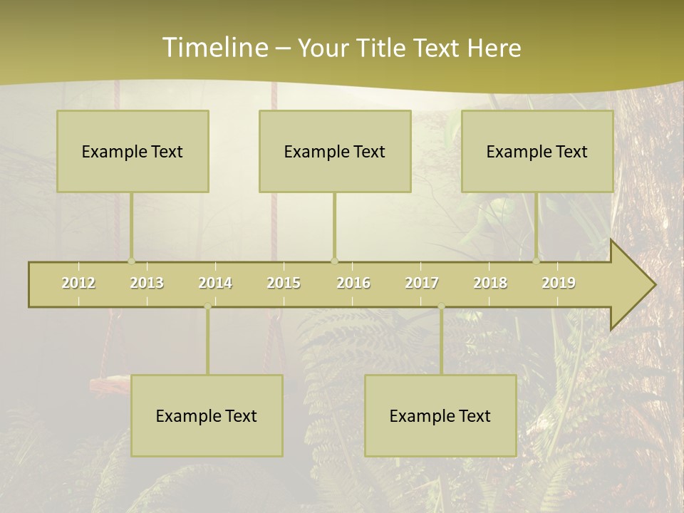 Ilustracja Noc Drewniany PowerPoint Template