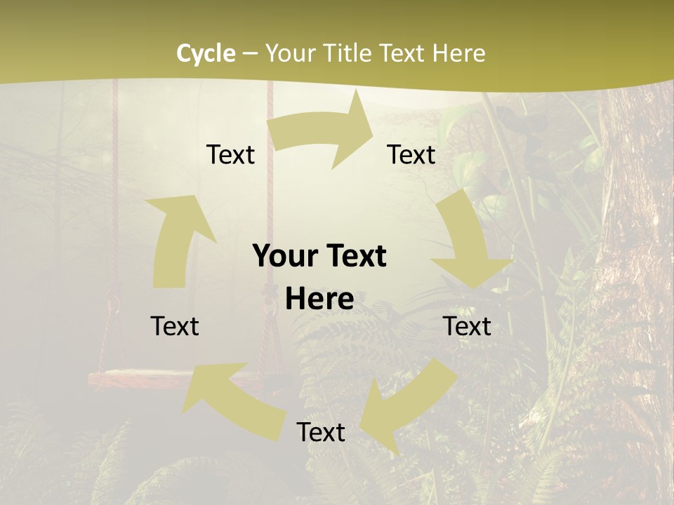 Ilustracja Noc Drewniany PowerPoint Template