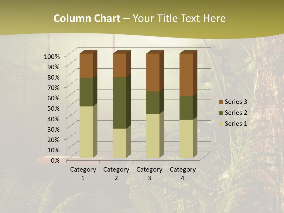 Ilustracja Noc Drewniany PowerPoint Template